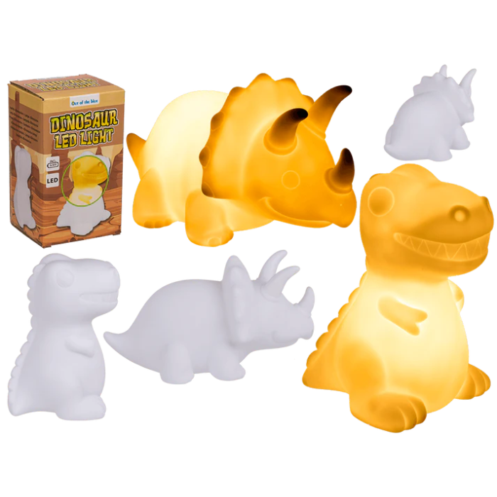DINOSAURIO CON LED 16.5X13 CM