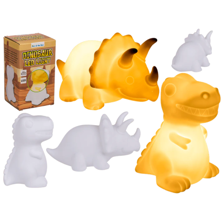 DINOSAURIO CON LED 16.5X13 CM