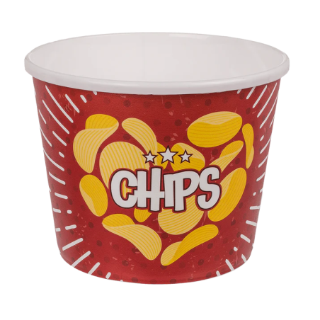 CUBO PARA APERITIVOS Y PALOMITAS 17X17X13CM PLASTICO