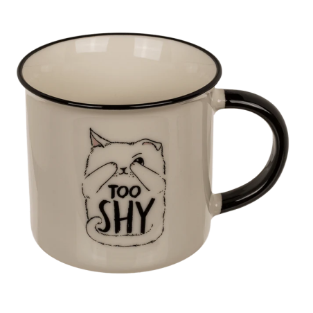 TAZA GATO 280ML PORCELANA KATURDAY