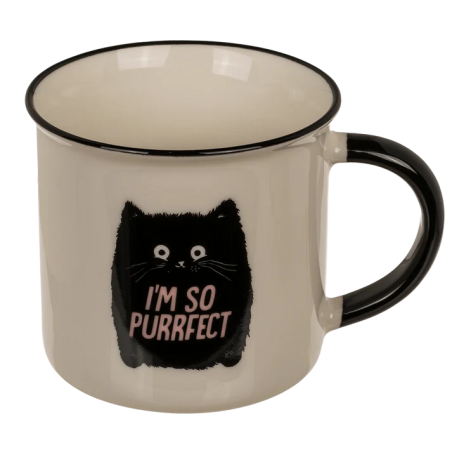 TAZA GATO 280ML PORCELANA KATURDAY