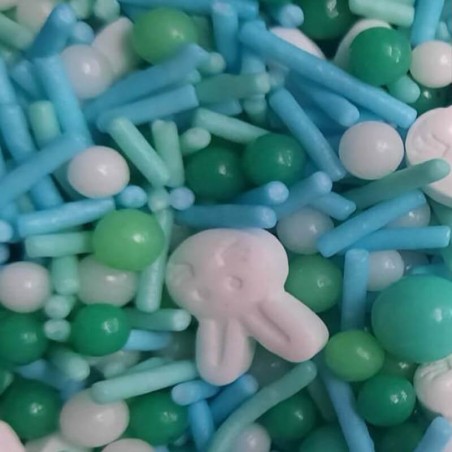 Sprinkles azul verde Pascua 90gr