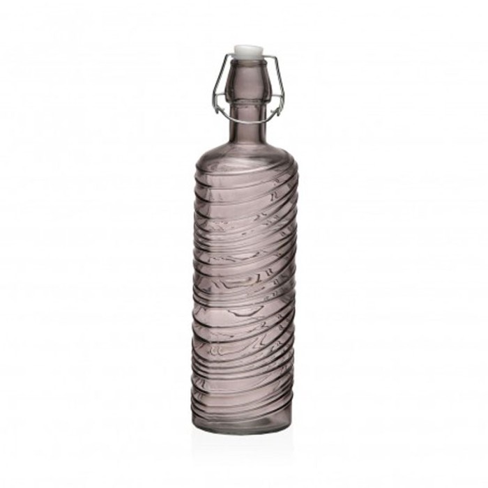 BOTELLA GRIS VIDRIO 1000ML 