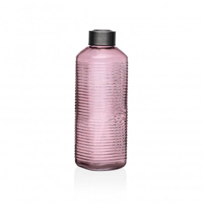 BOTELLA ROSA VIDRIO 1000 ML 23.5X8.3 CM
