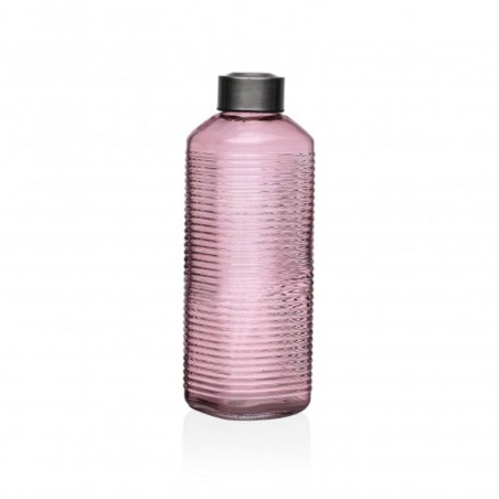 BOTELLA ROSA VIDRIO 1000 ML 23.5X8.3 CM