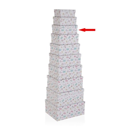 Caja 3/10 Mariposas y Flores 23 × 16,5 × 9,5 cm