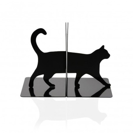 SUJETALIBROS GATO NEGRO 10X10X14CM