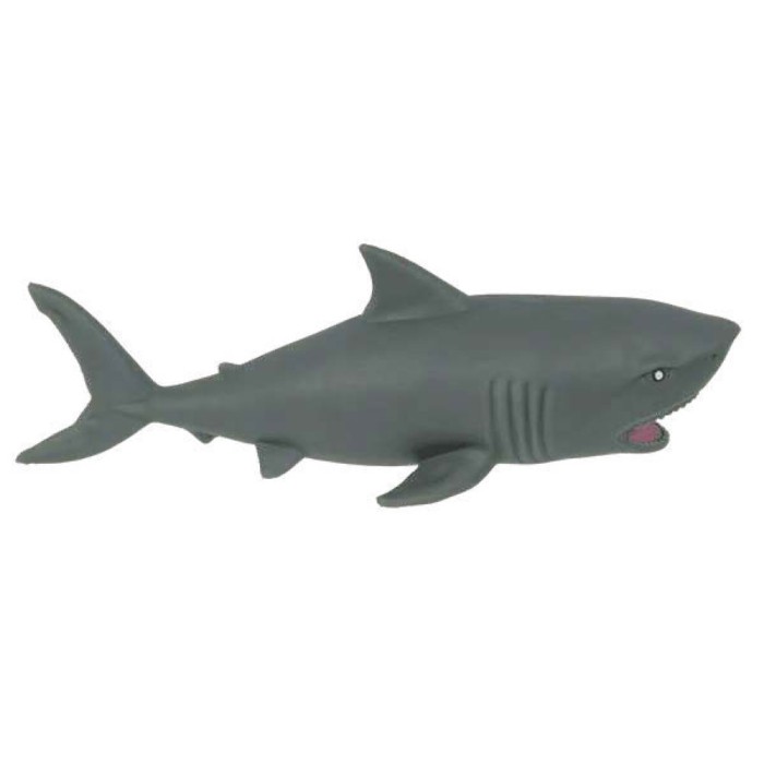 TIBURÓN O DELFIN ELÁSTICOS CON RELLENO ARENA 18X7.5CM