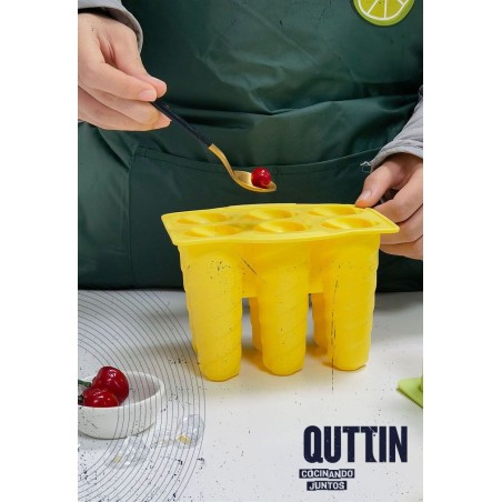 MOLDE PARA 6 HELADOS TIPO PIRULO SILICONA