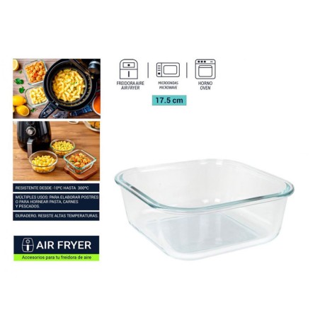 MOLDE AIRFRYER 17.5CM CUADRADO