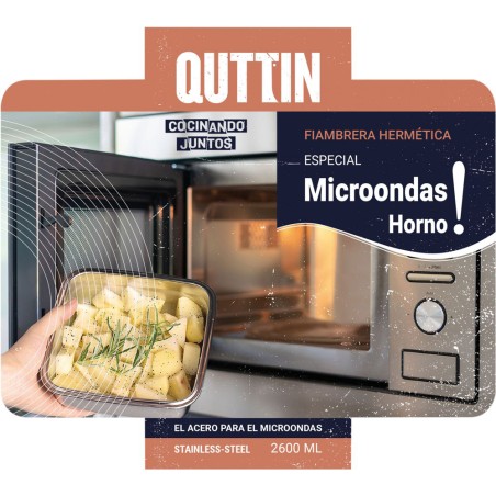 TAPER ACERO 2.6L MICROONDAS Y HORNO