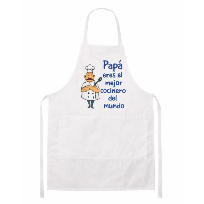 delantal papá eresseres el mejor cocinero