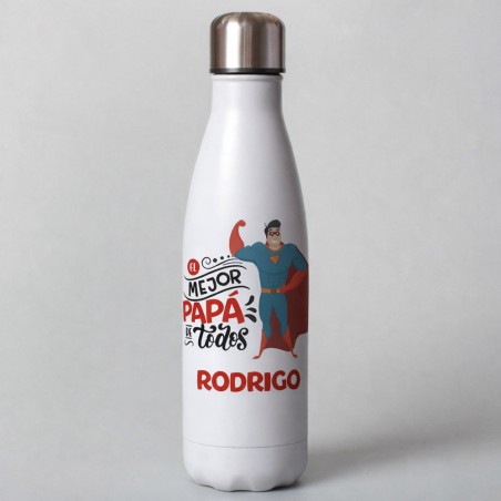BOTELLA TÉRMICA EL MEJOR PAPA DE TODOS CON NOMBRE