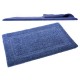 alfombra de baño azul
