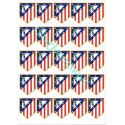 PAPEL DE AZUCAR ATHLETIC MADRID 25 ESCUDOS 5 CM