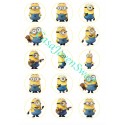 PAPEL DE AZUCAR MINIONS 15 CIRCULOS