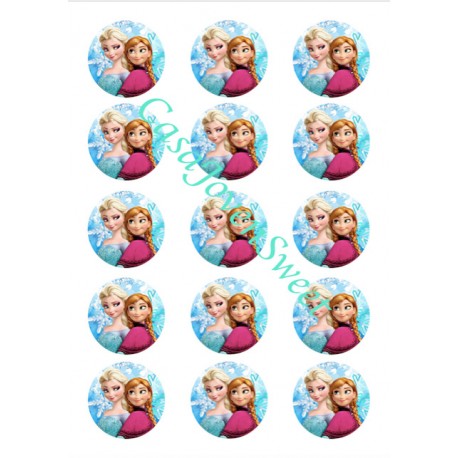 PAPEL DE AZUCAR 15U ANA&ELSA 5CM 