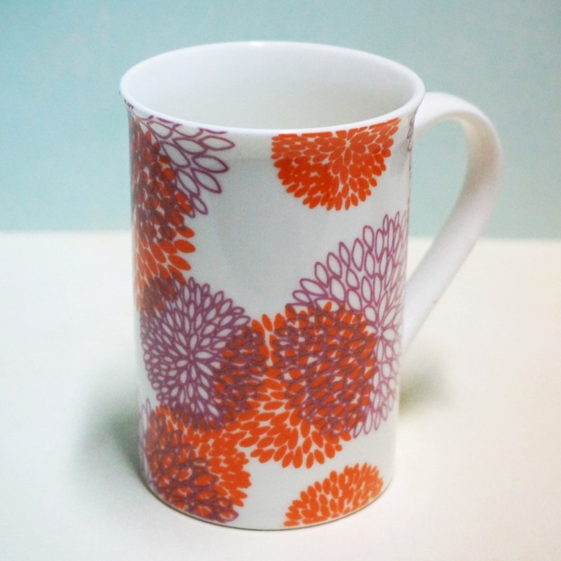 TAZA NARANJA PORCELANA - Casa Joven Madrid