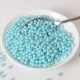 perlas de azúcar azul
