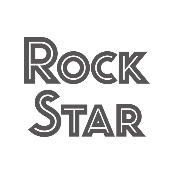 VINILO 20X18CM ROCK STAR
