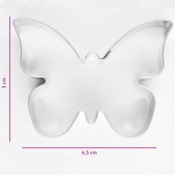 Cortador galletas mariposa 6.5cm