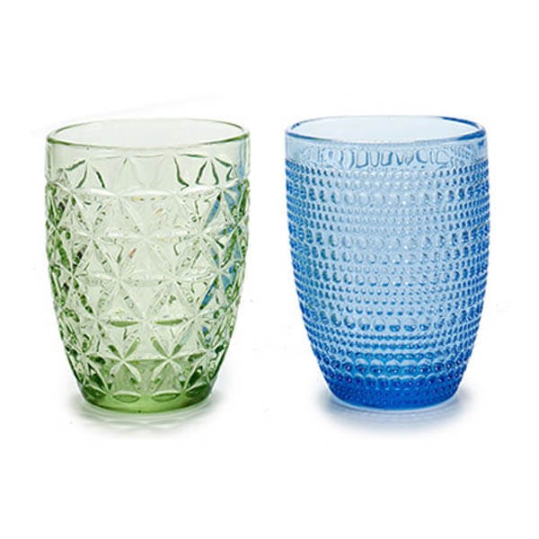 VASO RELIEVE VERDE/AZUL