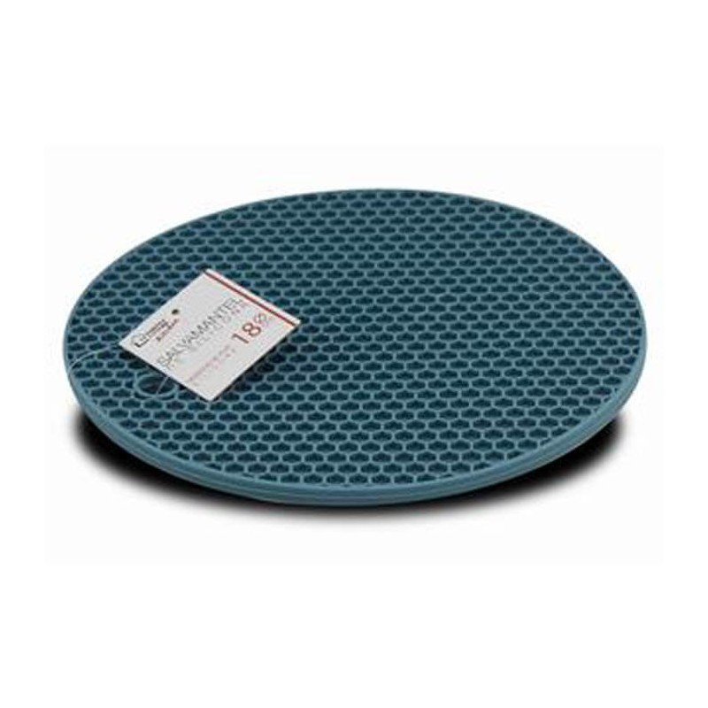 Salvamanteles de silicona almohadillas calientes de silicona resistentes al calor para ollas calientes platos calientes Azul 18 cm tazas 