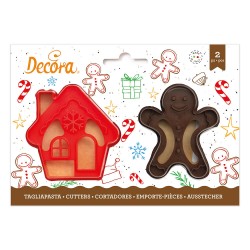 cortador galletas Navidad - Muñeco /Casa