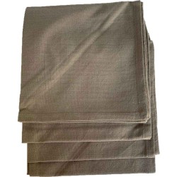 Mantel crudo 150x150 cm+ 4 servilletas 100% algodón