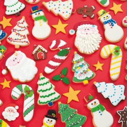 Cortador de galletas navidad - Papa Noel/Baston