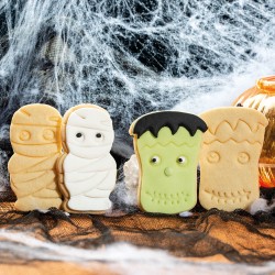Cortadores de galletas Halloween - Momia/Frankenstein