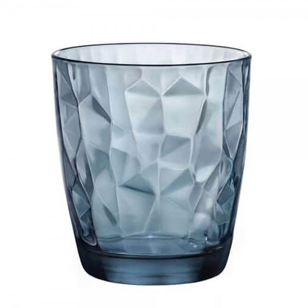 vasos de agua azules