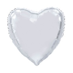 globo corazon plata