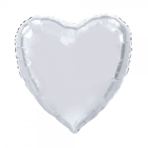 globo corazon plata