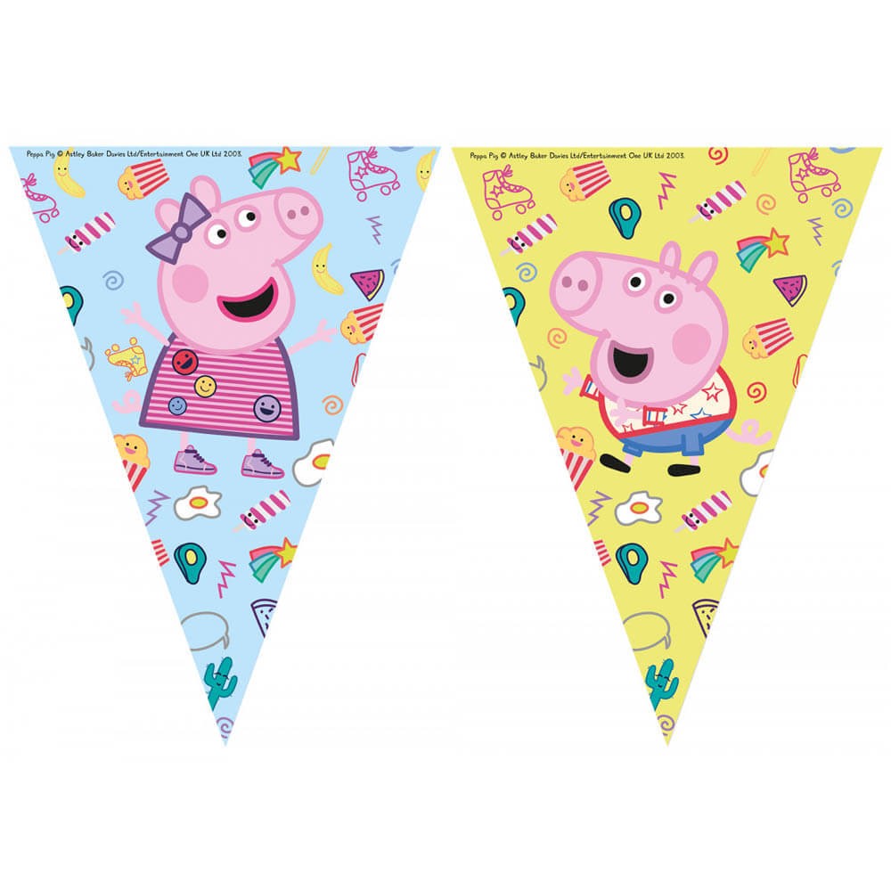  Peppa Pig - Globos de papel de aluminio para fiesta de  cumpleaños, 5 unidades : Juguetes y Juegos