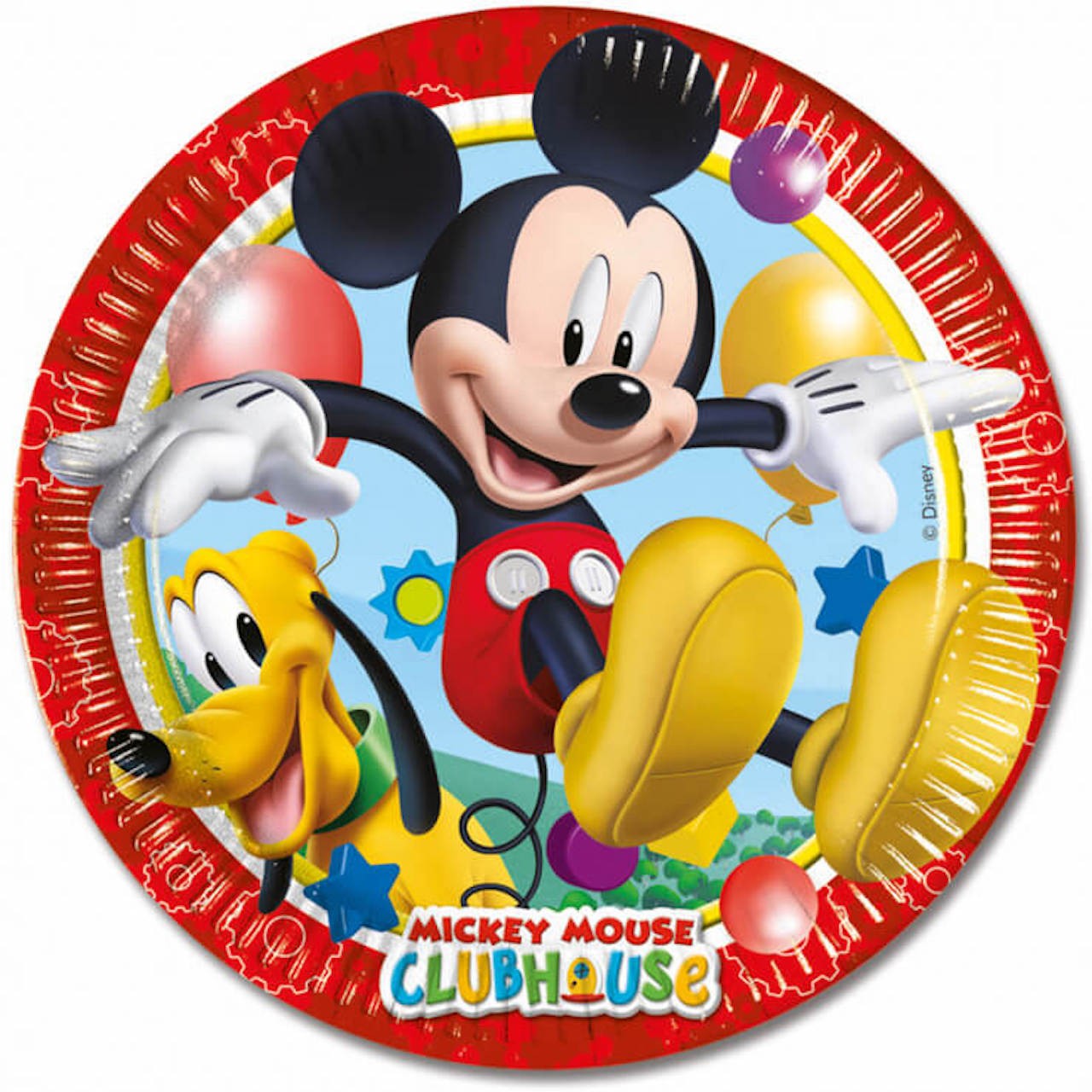 23 cm, 8 unidades Unique Party 71984 Platos de fiesta de Mickey Mouse 