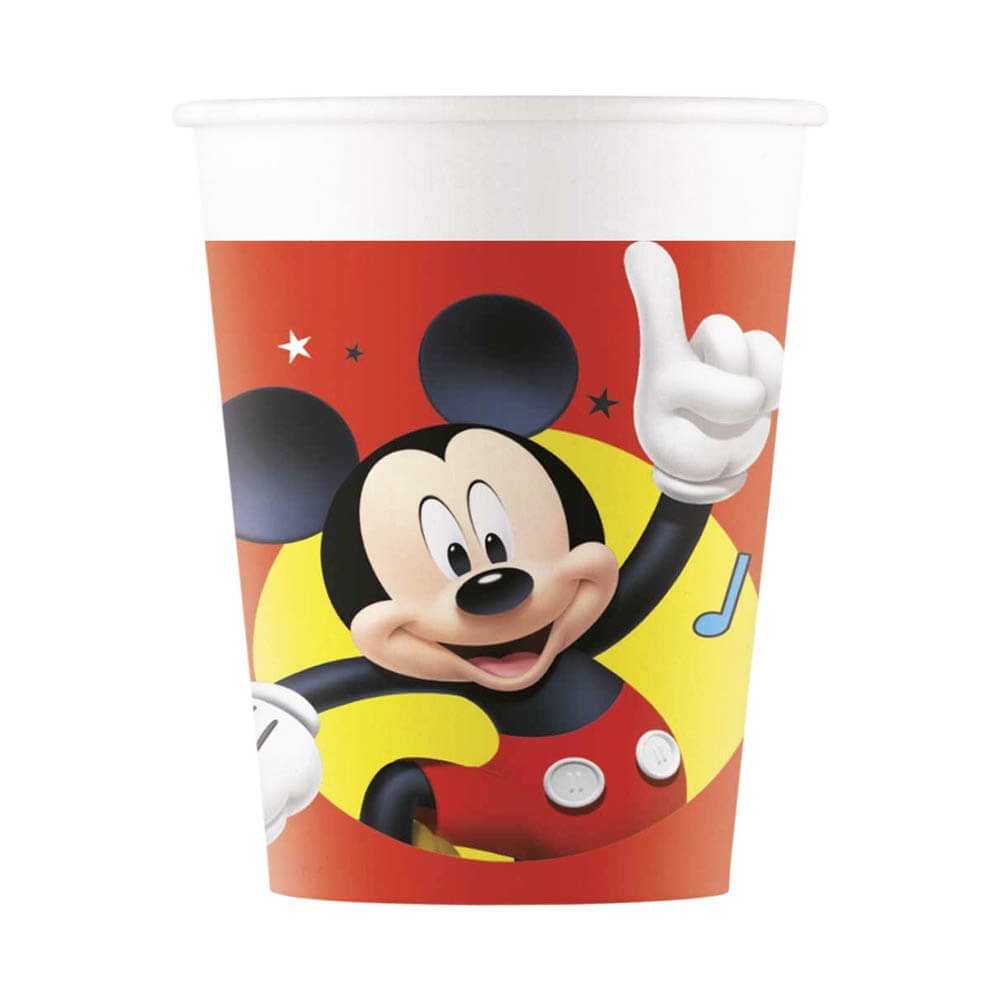 Tazas de fiesta de Mickey Mouse, fiesta de cumpleaños de Mickey