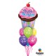 globo cupcake cumpleaños