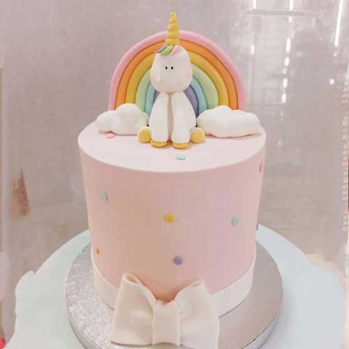 Curso tarta fondant con modelado de unicornio