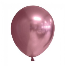globos cromados rosas