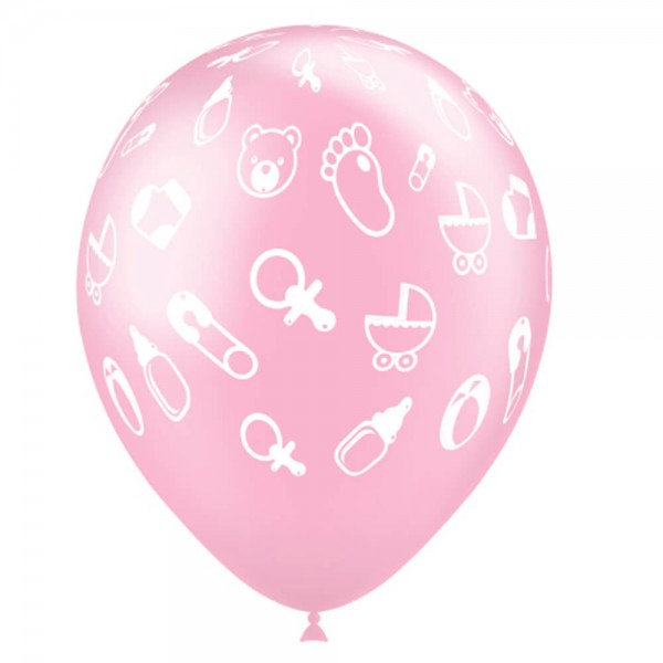 globos babyshower rosa