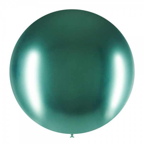 globo redondo verde metalizado
