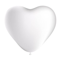 globo corazon blanco