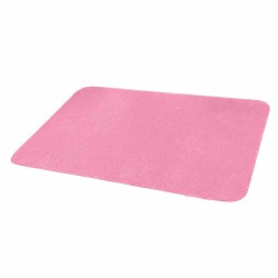 alfombra baño rosa