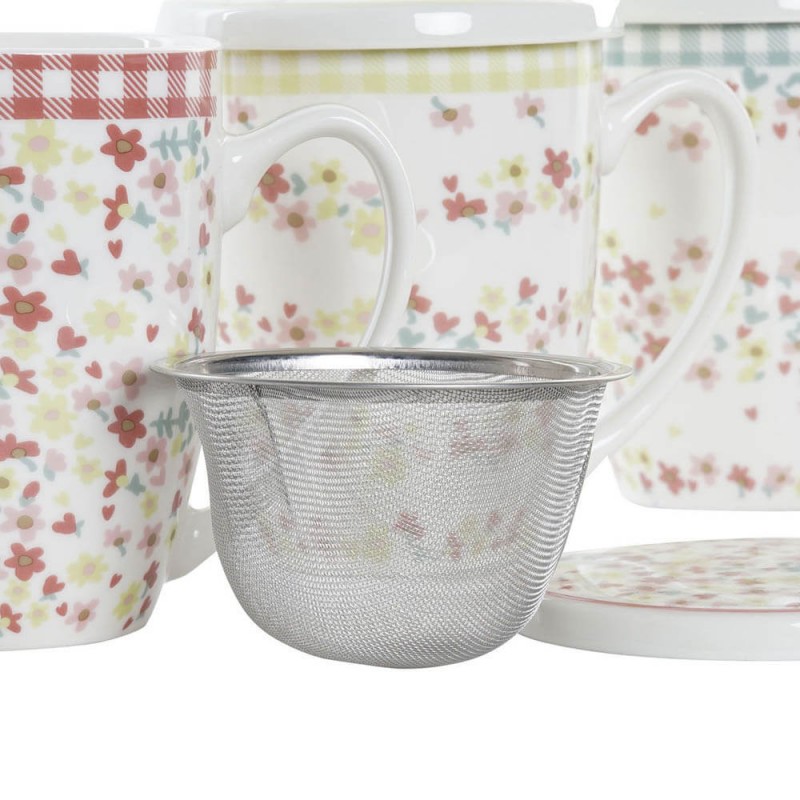 Comprar Taza de té con filtro de cerámica, vaso Simple de gran capacidad  para parejas, taza de café para el hogar con tapa, taza de separación de té  de porcelana para oficina