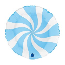 globo espiral azul