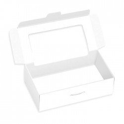 Caja blanca con ventana 18x9x4cm