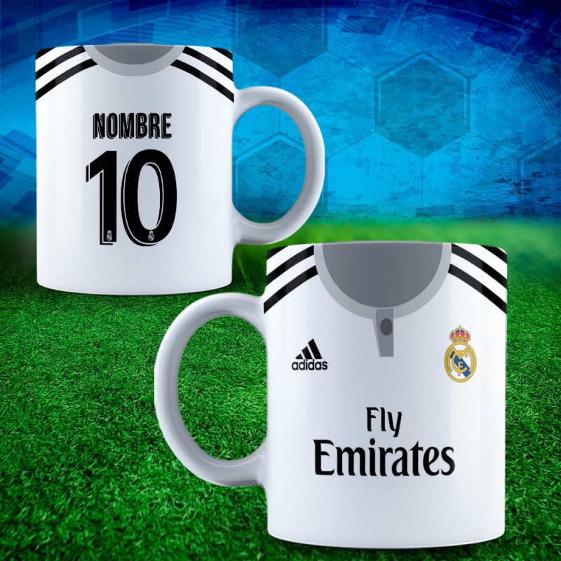 Taza Real Madrid Santiago Bernabéu con nombre – Chipanga Artículos  personalizados