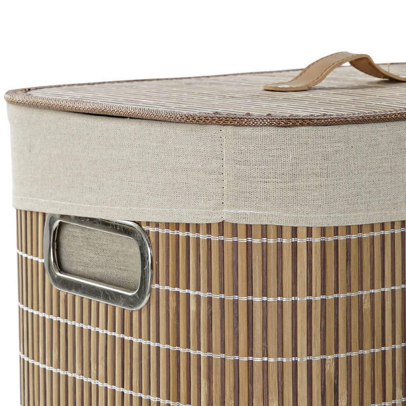 ENGLISH HOME Cesto de ropa sucia de bambú con tapa, cestas sucias