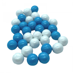 Bolas de cereal con chocolate - azul/perla 120gr/12mm